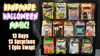 🎃 13 дней сюрпризов на Хэллоуин своими руками! Раскрытие идеи обмена бумажными поделками к Адвент...
