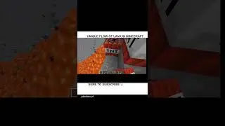 UNIQUE  FLOW OF LAVA IN MINECRAFT #minecraft #youtubeshorts #shorts