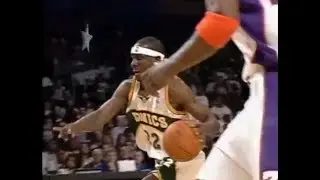 Flip Murray Goes at LeBron, Wade & Bosh in 2004 Rookie Game (25 Points, 10 Assists)