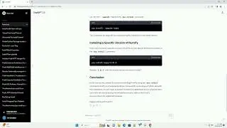pip install command for numpy