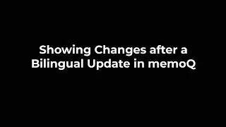 memoQ RTF bilingual update
