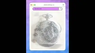 Mermaid battery operated pocket watch.