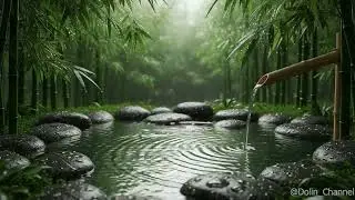 Deep Relaxation Music 🌊 Gentle Water Ripples with Flute, Zither & Soft Piano 🎹😌
