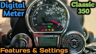 Royal Enfield Classic 350 Digital Meter Explained🔥