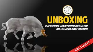 Unboxing - 2024 Chad 1 oz Silver Multifaceted Bull Shaped Coin .999 Fine