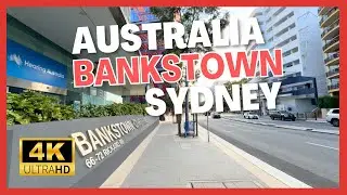 【4K Walk】Walking in Bankstown in Sydney Australia 2024