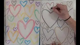 Как рисовать сердечки (проект на 2 дня) @artmakeslifemeri