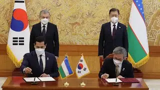 '형재애' 한&middot;우즈베크 정상 