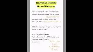 SST interview (General Category)...#sst #preparation #yt #shirts #gk #motivation #urdu #sindhi #like
