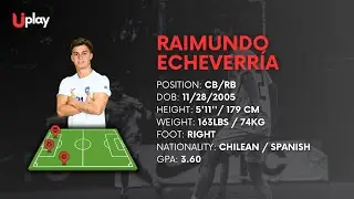 RAIMUNDO ECHEVERR&Iacute;A (CB/RB) | SPRING 2026 | UPLAY AGENCY HIGHLIGHTS