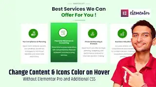 How to Create an amazing service section design with Elementor | Service section design