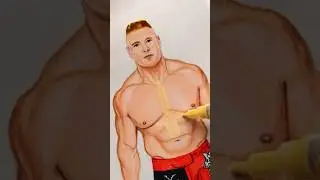 Рисунок Брока Леснара | Возвращение на WWE RAW 2012 | Таймлапс