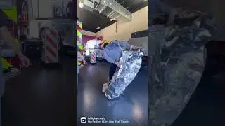 Fire Shelter Training 🔥 -done annually with the fire shelters that are carried on our brush trucks.