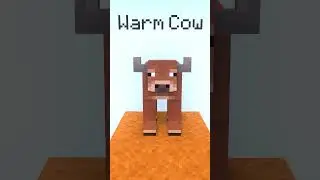 New Textures, Cold and Warm Cows (25w05a) - Minecraft Animation #Shorts