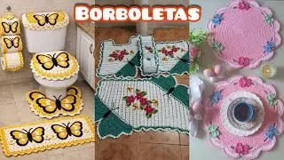 CROCHÊ BORBOLETA MODELOS VARIADOS 🦋