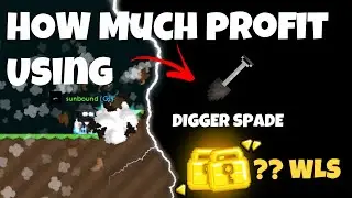 How long does it take to clear a world using digger spade?