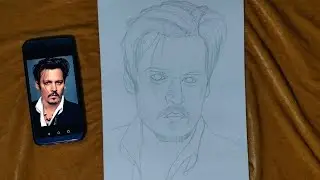 Johnny depp frrreee hand easy steps drawing