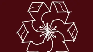 Simple kolam idea 38 - 22.05.2023