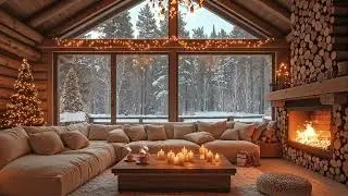 Morning Snow Cabin Jazz ❄️ Smooth Winter Jazz Music for Cozy Cabins, Fireplace Calm & Focus