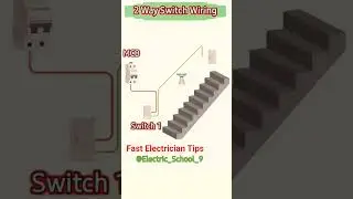 #fastelectriciantips #StaircaseConnection #2WaySwitch #ElectricalWiring #SwitchWiring