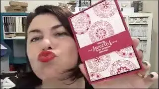 NEW Lovely Lipstick with Painted Glass Stamp Set