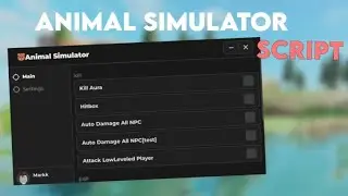 ANIMAL SIMULATOR SCRIPT | AUTO HEAL / DAMAGE NPC