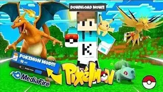 Most Epic Pokemon Mod For Minecraft Pe 1.21.81 | Best Pixelmon Addon For Minecraft 1.21