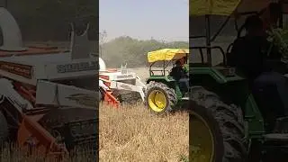 straw reaper working #farming #sonalika #viralvideo #shorts #song #technology #enjoy #punjabisong