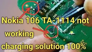 NOKIA 106 ( TA 1114 ) NOT Charging solution 💯%✓ working Nokia 106,105 not charging problem solution