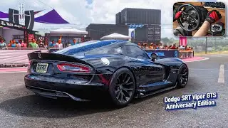 900 HP Dodge Viper GTS Anniversary Edition Forza Horizon 5 - Steering Wheel Gameplay 4K 60