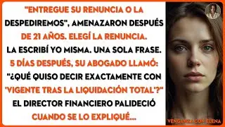 Me hicieron renunciar después de 21 años... Gran error. Su abogado no para de llamar.