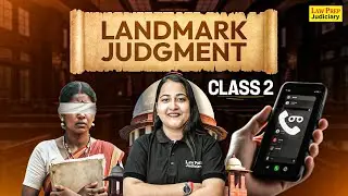 SC Landmark Judgments | Class 2 | Landmark Judgment for All Judiciary Exams | By Dimple Ma'am