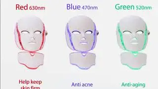 7 colors photon skin rejuvenation led facial mask