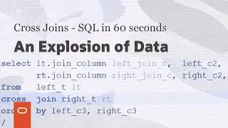 Cross joins - SQL in 60 seconds #shorts