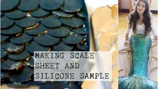 DIY Silicone Mermaid Tail Tutorial #1 - Making Scale Sheet And Scale Sample