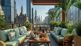 Spring Jazz in New York 🌸🎷 Smooth Jazz Caf&eacute; Music Inspired by City Mornings