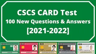 CSCS Test 2021 | CSCS new 100 Q&A | CitB health and safty test | what is a CSCS card ?