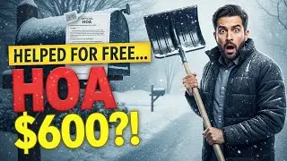 I Cleared Snow for Free During a Blizzard — HOA Tried to Fine Me $600💤#hoa #hoadrama #hoaproblems 