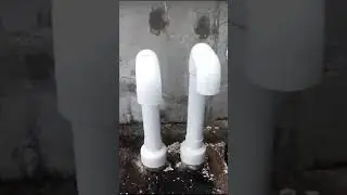 Share wall house pipe line ventillation and rain 🌧️ water draining system