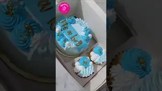 bento cake with 2 cupcakes #shorts #cake #signaturecakehouse