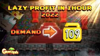 LAZY PROFIT 109WLS IN 1 HR [EASY] 2022 | GROWTOPIA PROFIT
