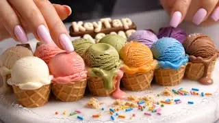 【ASMR】30 Minutes of Relaxing Ice Cream Keyboard Tapping & Mouth Sounds / 冰激凌鍵盤 + 小貓肉墊助眠🍦