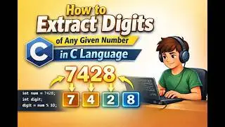 How to make program to extract digits of a given number in C Language | C Programming