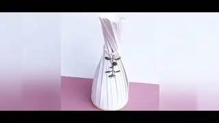 Lampe aus Papier bauen ohne zu kleben -einfache, schnelle DIY homedekor Idee. Wohndeko, Papierlampe