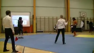&Ouml;rebro Open 2016, Sabre Round 2 Match 2. Tomm Skotner (R) vs Kristofer Stanson(B)