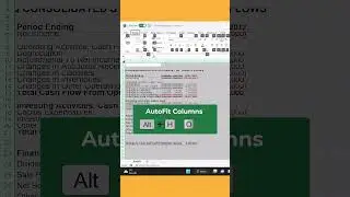 Excel Shortcut Mastery: Autofit Columns and Rows Instantly