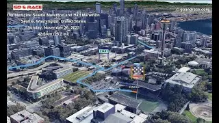 UW Medicine Seattle Marathon and Half Marathon: fly over the marathon 3D course map!