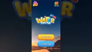 🎨 Water Sort Puzzle &ndash; Level 814: Can You Solve This Color Challenge?🧪✨#games #puzzle #gaming #gamer
