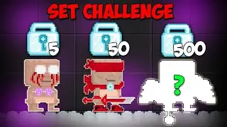 5DLS Vs. 50DLS Vs. 500DLS SET CHALLENGE! - Growtopia