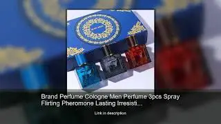 Brand Perfume Cologne Men Perfume 3pcs Spray Flirting Pheromone Lasting Irresistible Temptation